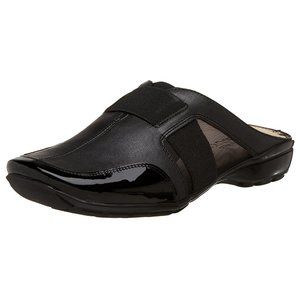 Sesto Meucci Halette Mule Black Pearl 10.5M NIB